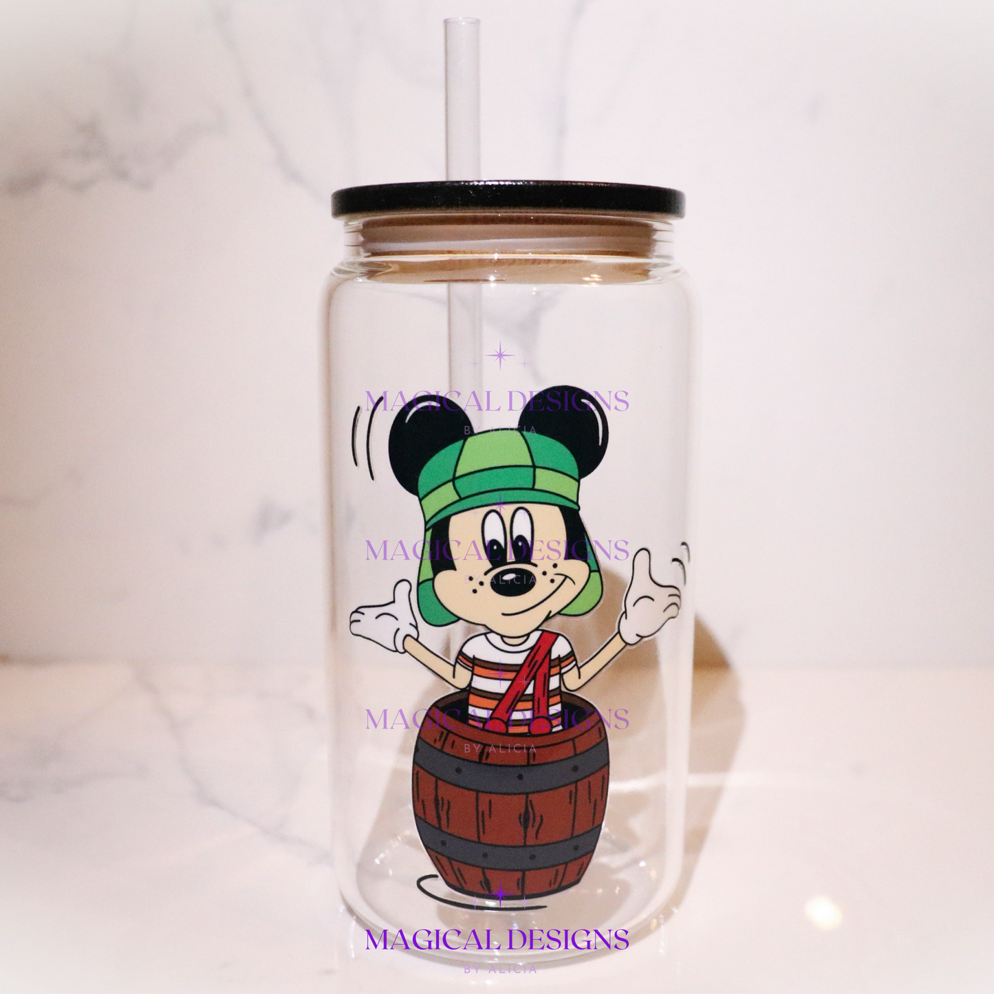 El Chavo 16oz Glass Can