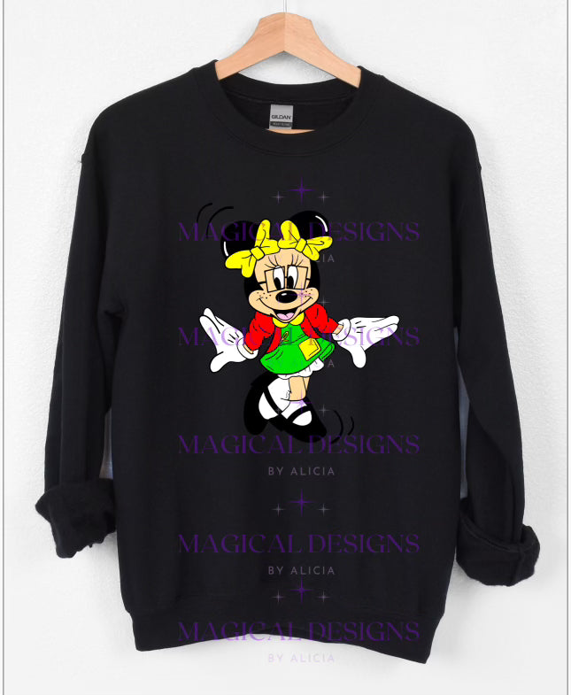 La Chilindrina Mouse Crewneck Black