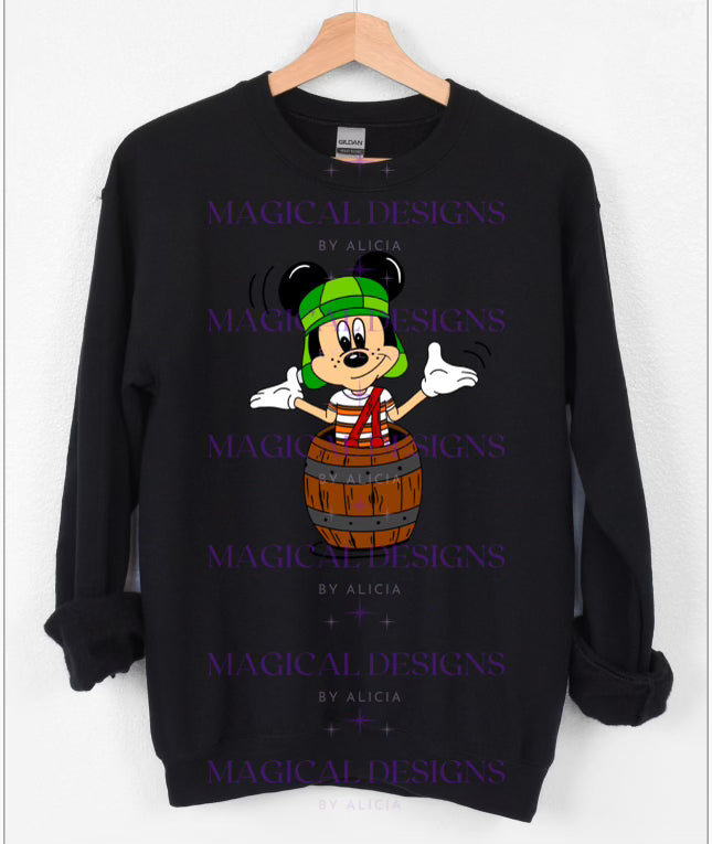 El Chavo Mouse Crewneck - Black