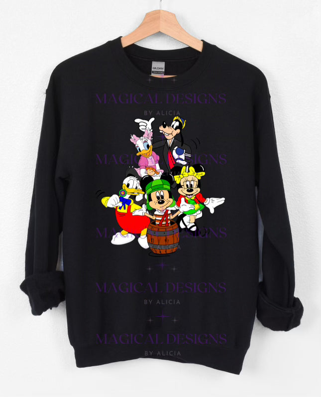 El Chavo and Friends Crewneck - Black