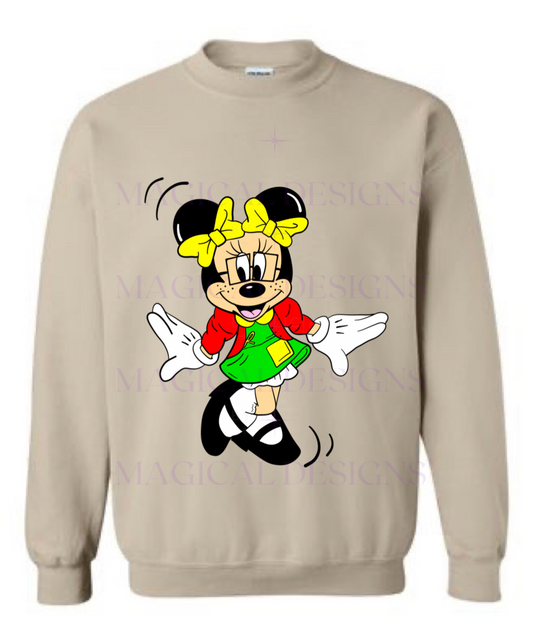 La Chilindrina Mouse Crewneck Sand